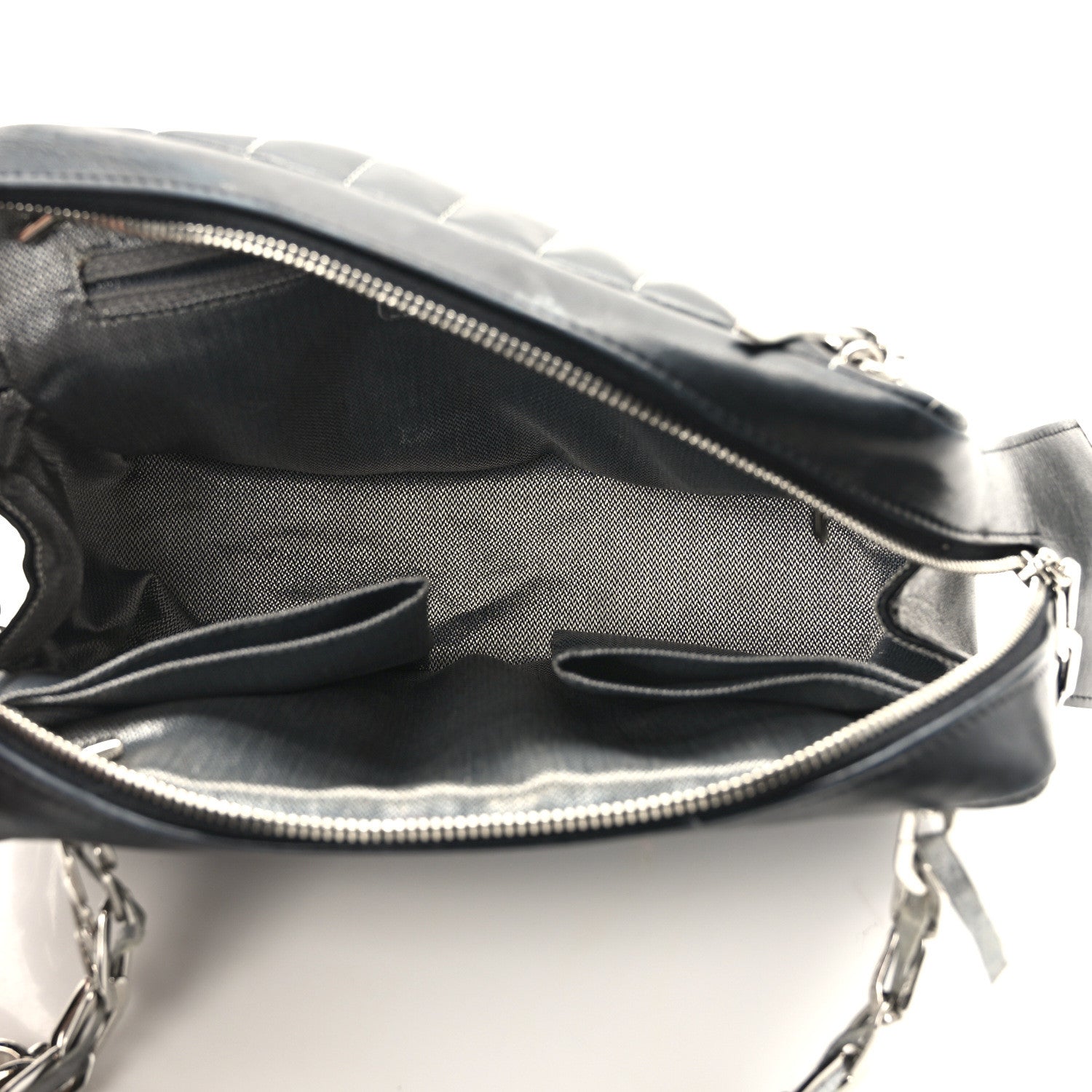 Chanel Lambskin Vertical Quilted Mademoiselle Small Camera Case Black 5 of 11