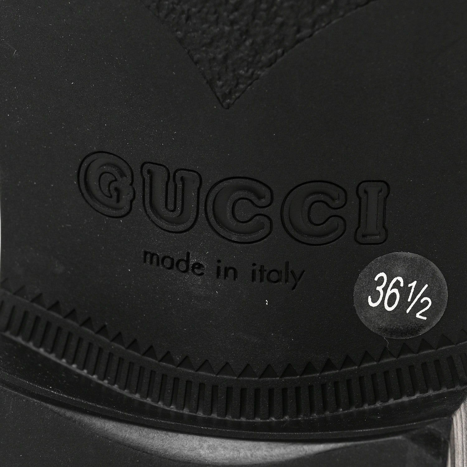 Gucci Calfskin Interlocking G Loafers 36.5 Black 6 of 8