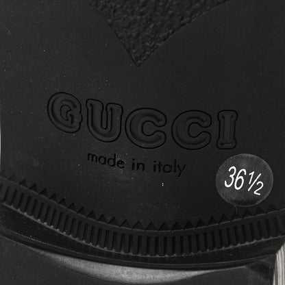 Gucci Calfskin Interlocking G Loafers 36.5 Black 6 of 8