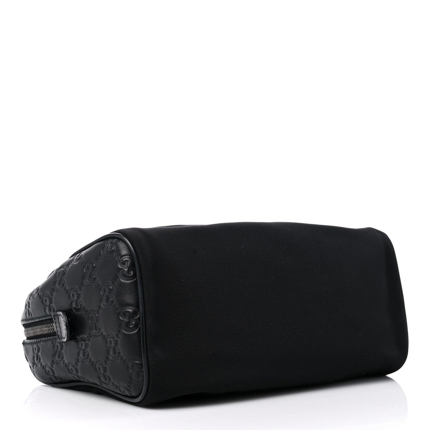 Nylon Guccissima Zip Top Pouch Black