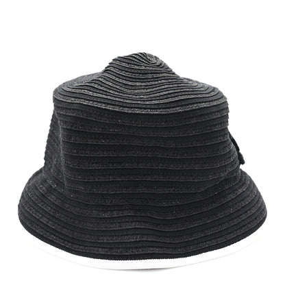 Chanel Cotton Viscose CC Bucket Hat M Black 6 of 8