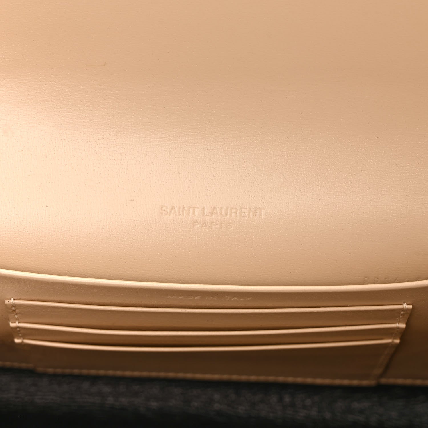Saint Laurent Smooth Calfskin Mini Paris Bag Beige 6 of 8