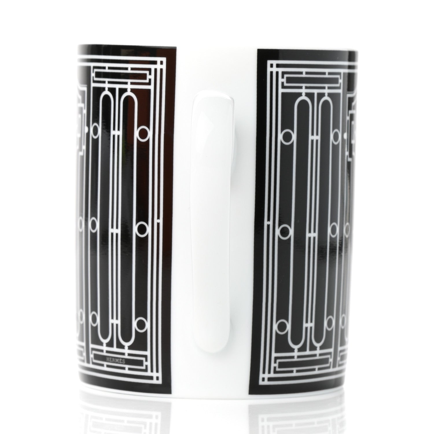 Hermes Porcelain H Deco Mug N°2 Black 4 of 8