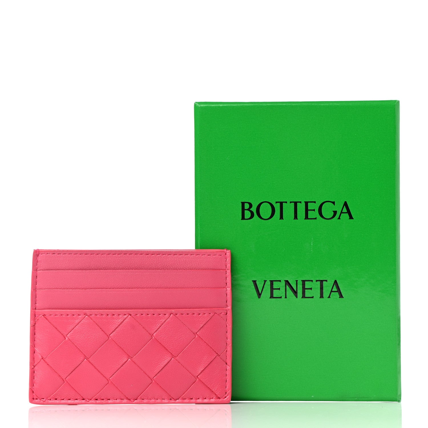 Bottega Veneta Nappa Intrecciato Card Holder Cranberry 8 of 8
