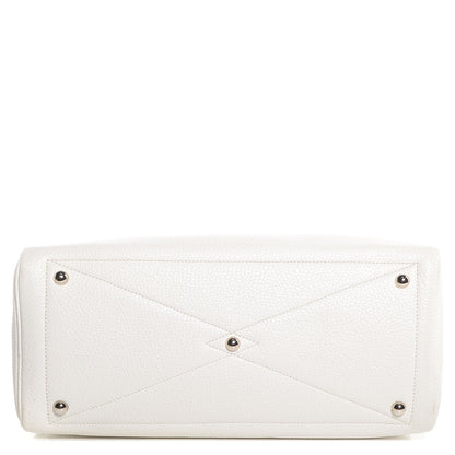 Hermes Taurillon Clemence Victoria II 35 White 14 of 17