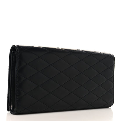 Saint Laurent Lambskin Quilted Kate Clutch Black 3 of 6