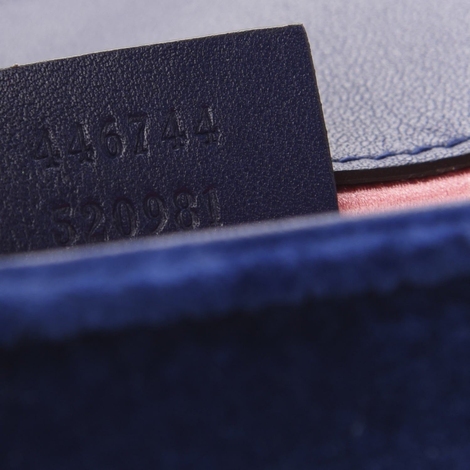 Gucci Velvet Matelasse Mini GG Marmont Shoulder Bag Cobalt Blue 9 of 9