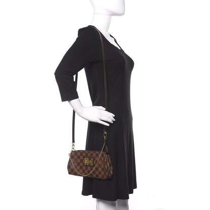 Louis Vuitton Damier Ebene Eva Clutch 2 of 9