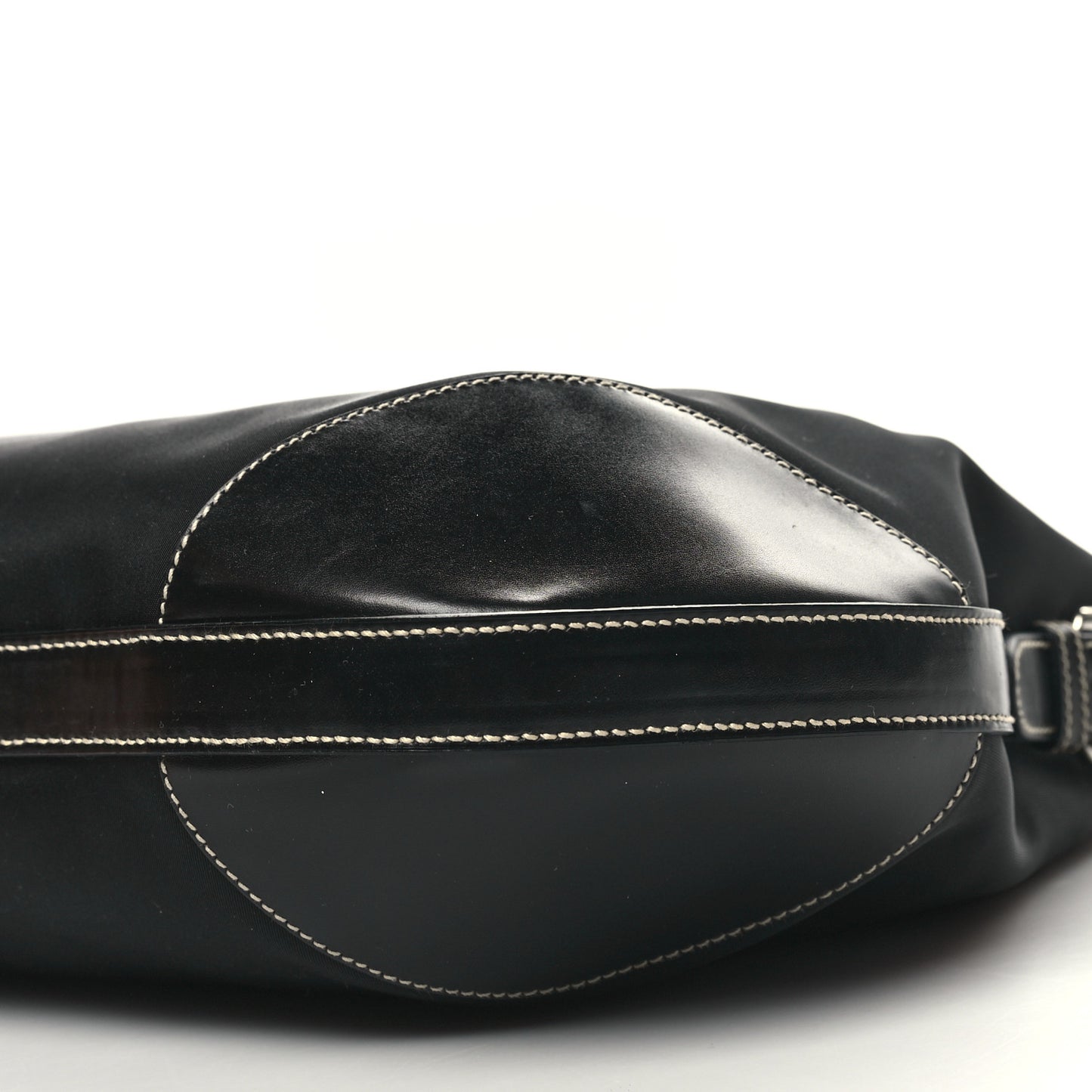 Tessuto Nylon Saffiano Hobo Black