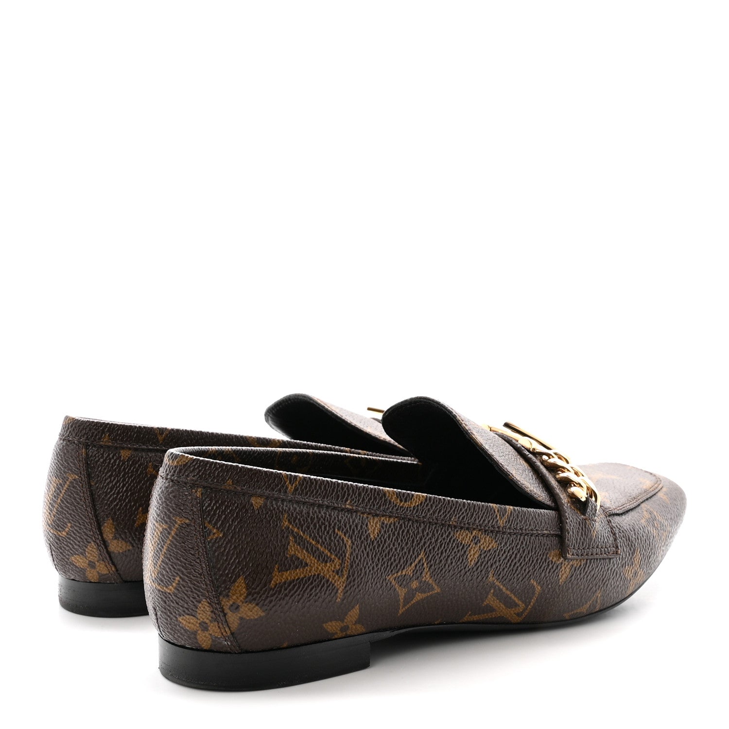 Louis Vuitton Monogram Upper Case Flat Loafer 38.5 5 of 9