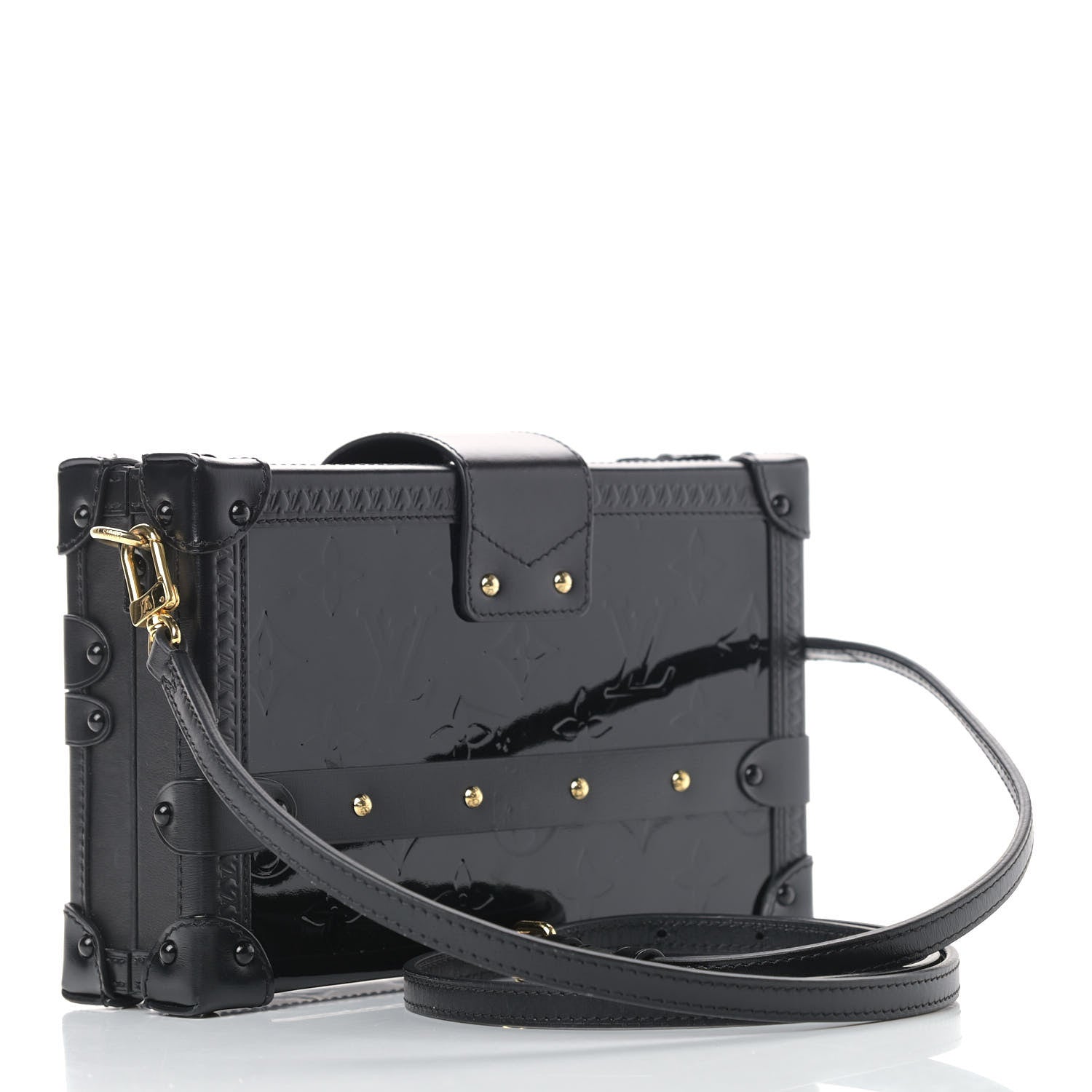 Louis Vuitton Vernis Petite Malle Black 3 of 9