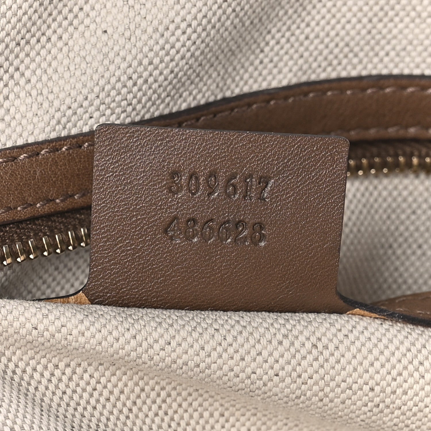 Gucci GG Supreme Monogram Margaux Calfskin Small Nice Top Handle Dome Bag Beige Ebony Acero 7 of 10