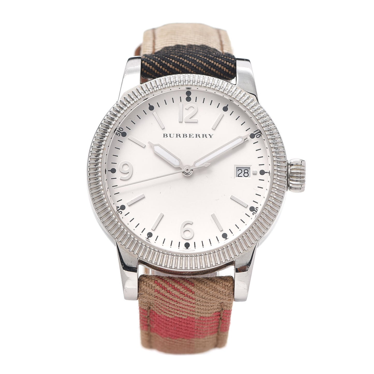 Stainless Steel Calfskin 38mm Utilitarian Quartz Watch BU7824