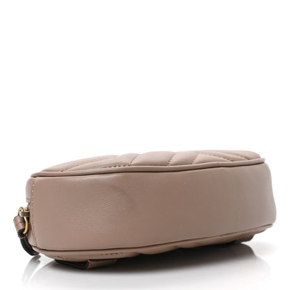 Gucci Calfskin Matelasse GG Marmont Belt Bag 75 30 Porcelain Rose 4 of 10