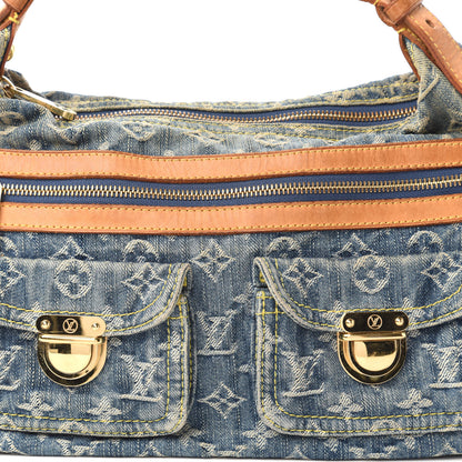 Louis Vuitton Monogram Denim Baggy PM Blue 9 of 10