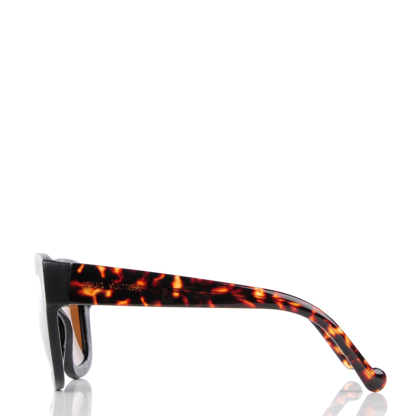 Leather Acetate Audrey Sunglasses Z0668W Black Tortoise