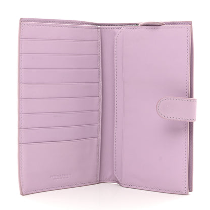 Bottega Veneta Nappa Intrecciato Continental Snap Wallet Lilac 5 of 8