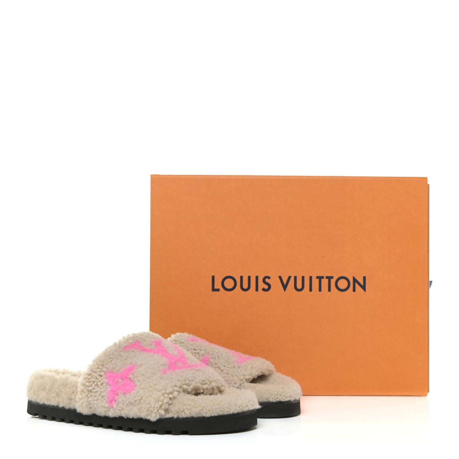 Louis Vuitton Shearling Paseo Flat Comfort Mule 39 Beige 12 of 12