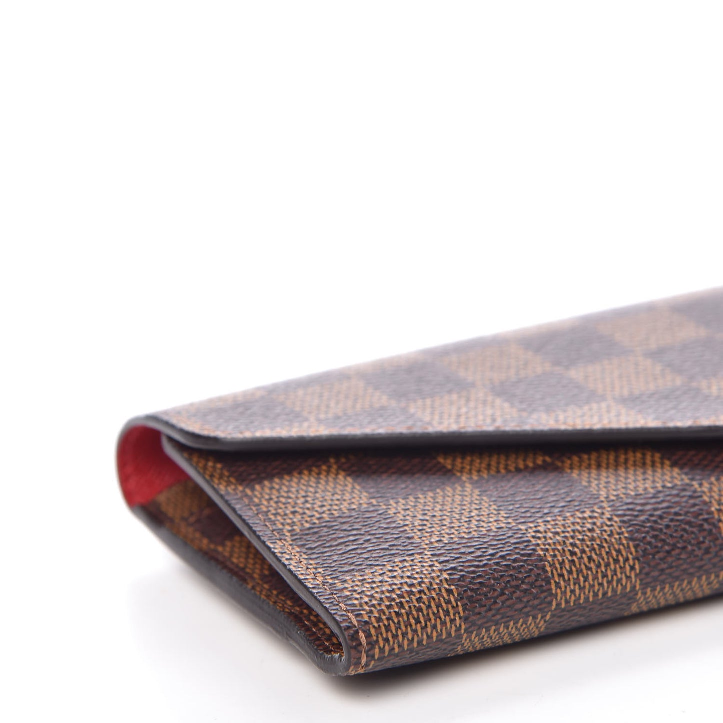 Damier Ebene Josephine Wallet Red
