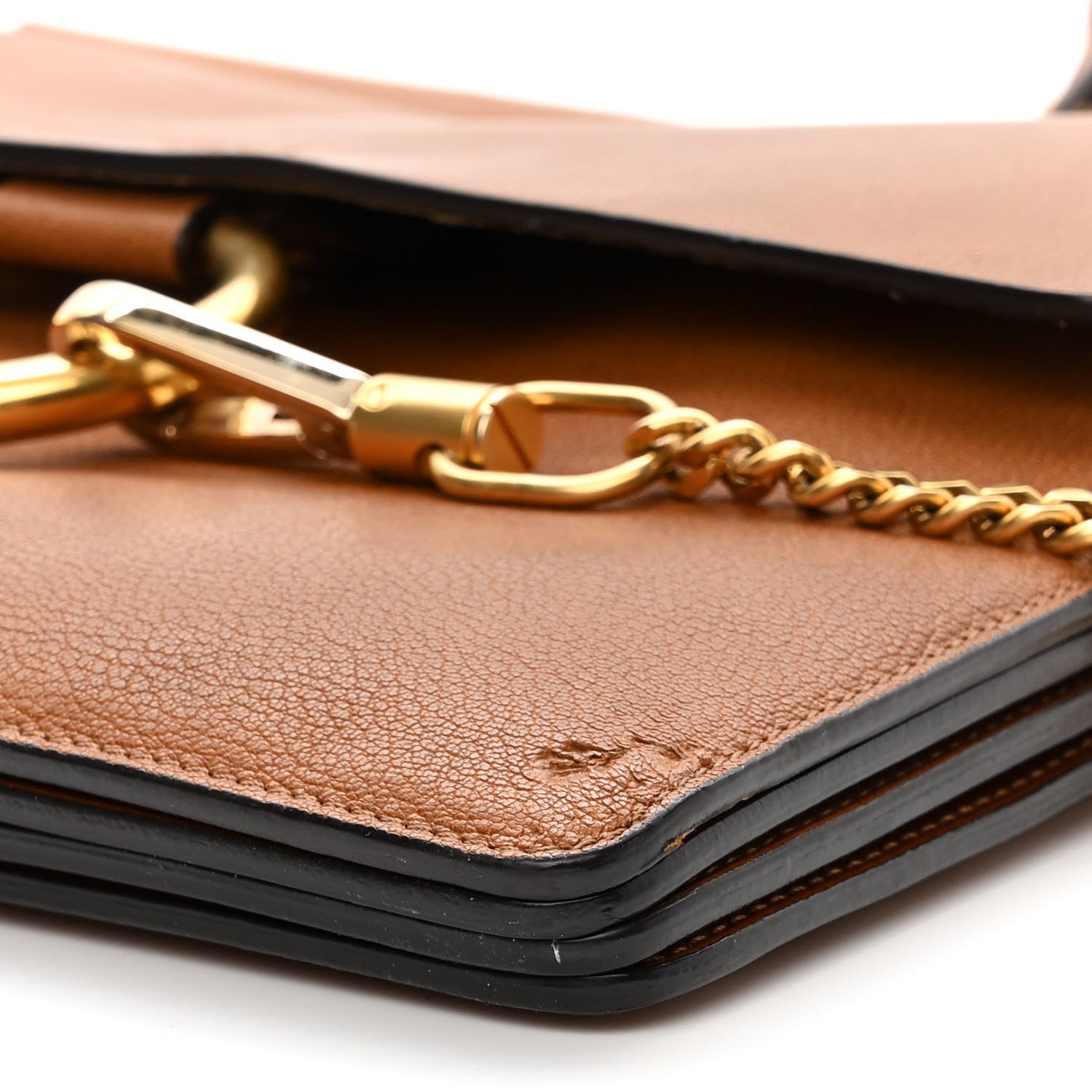 Chloe Goatskin Medium Faye Shoulder Bag Caramel 9 of 13