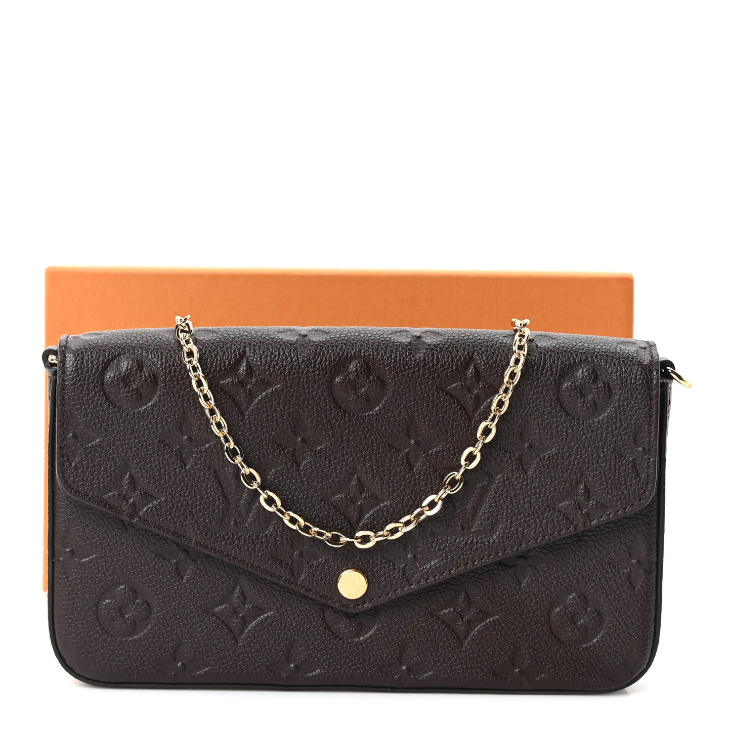 Empreinte Pochette Felicie Chain Wallet Chocolate