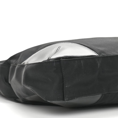 Prada Calfskin Tessuto Nylon Easy Shoulder Bag Black 8 of 13