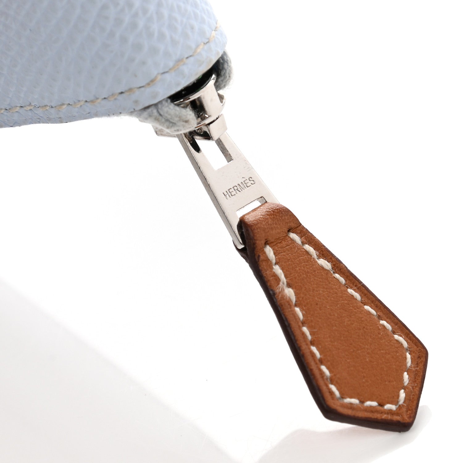 Hermes Epsom Silk'in Compact Wallet Bleu Brume 9 of 9