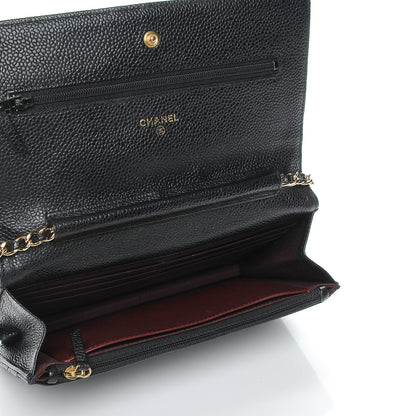 Chanel Caviar Quilted Wallet On Chain WOC Black 5 of 11