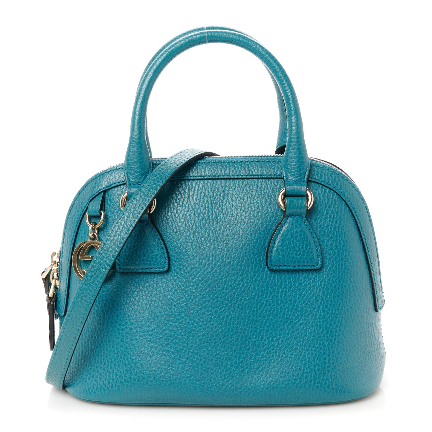 Dollar Calfskin Small GG Charm Dome Bag Cobalt
