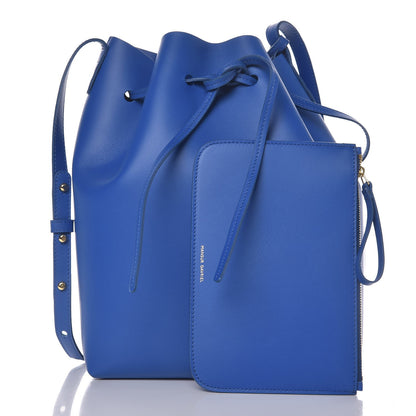 Mansur Gavriel Calfskin Bucket Bag Royal 3 of 7