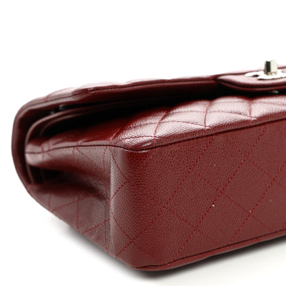 Chanel Caviar Quilted Medium Double Flap Burgundy 8 of 9