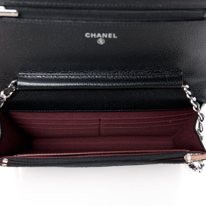 Chanel Caviar Quilted Wallet on Chain WOC Black 5 of 12