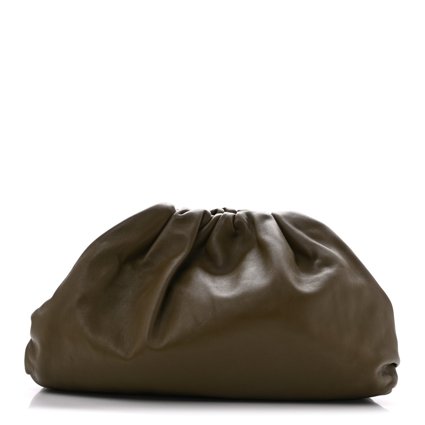 Smooth Butter Calf The Pouch Oversized Clutch Mustard