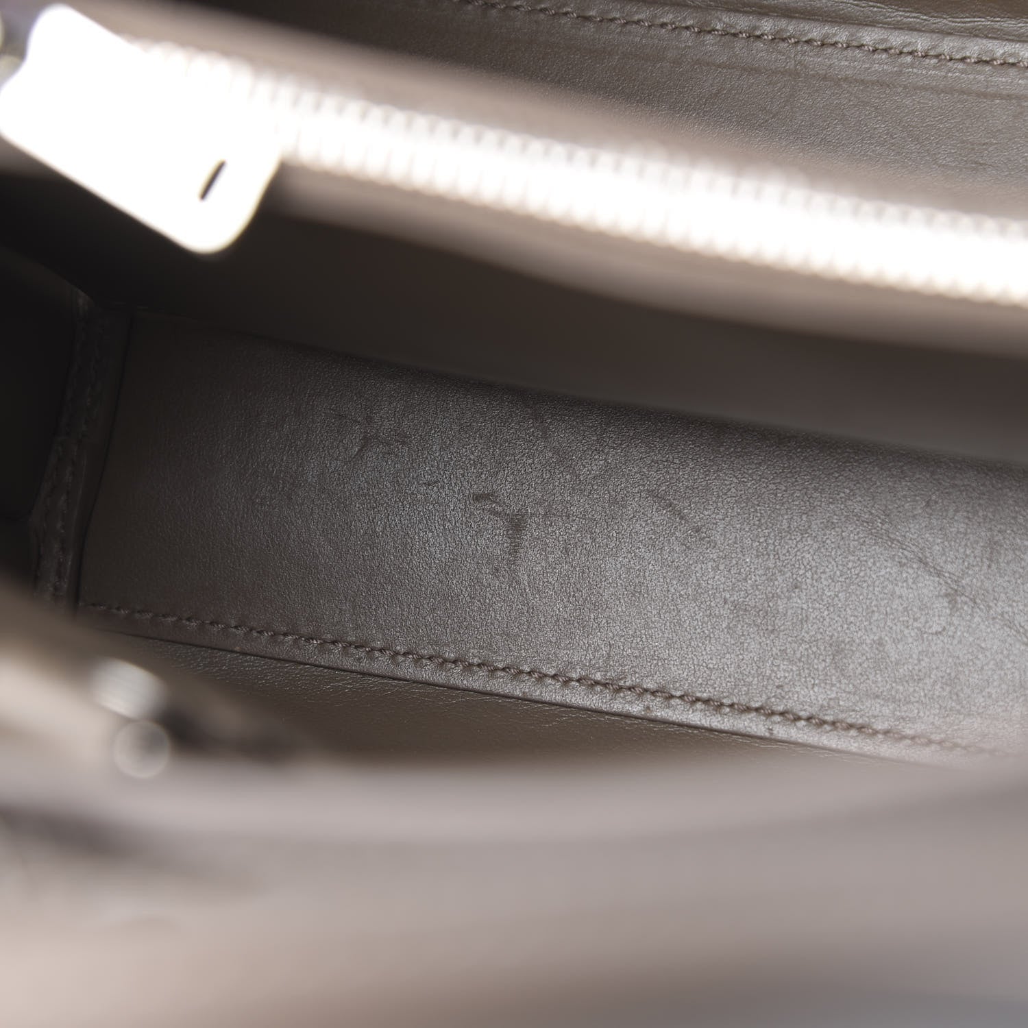Saint Laurent Grained Calfskin Topstich Baby Sac De Jour Taupe 12 of 19
