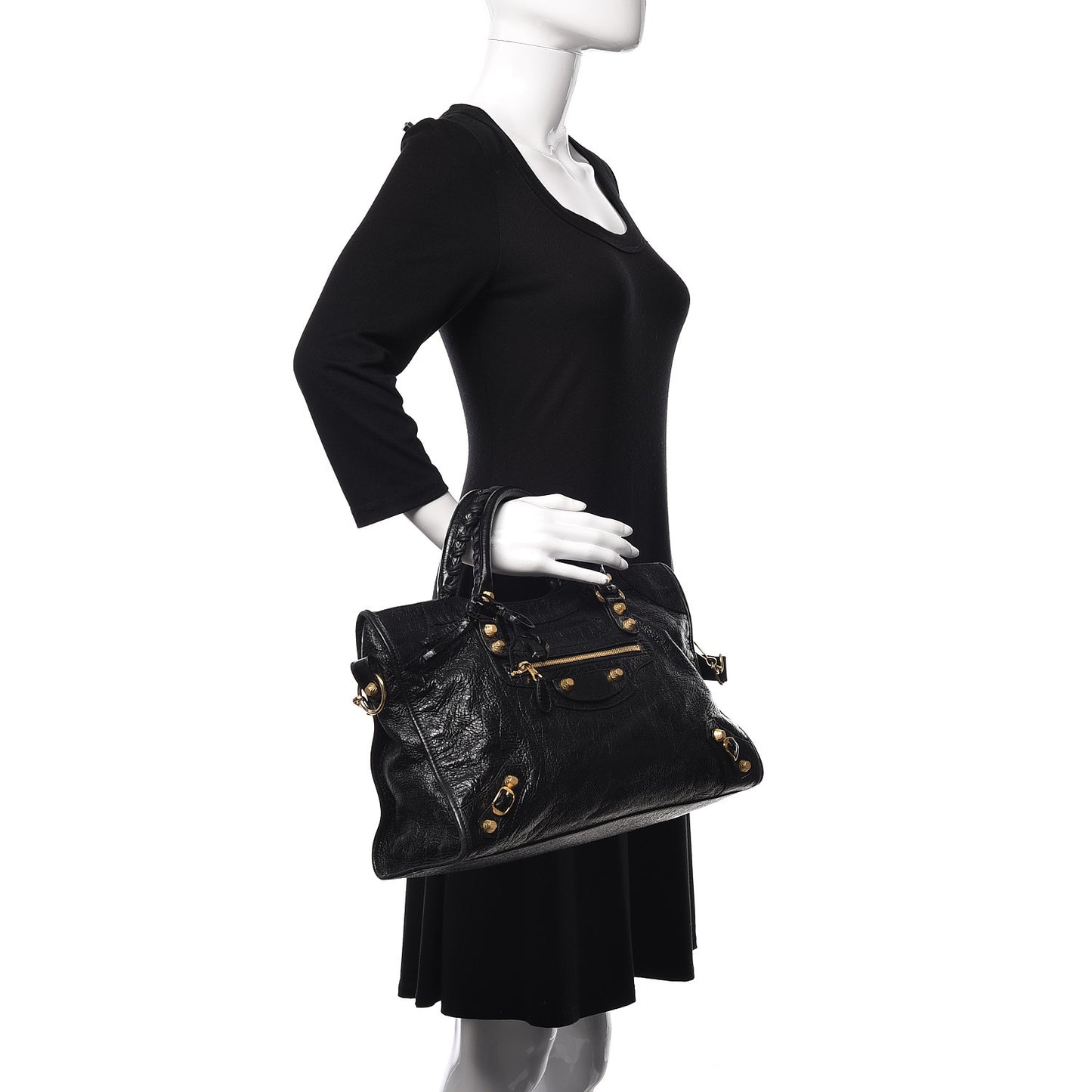 Agneau Giant 12 Gold Hardware City Black