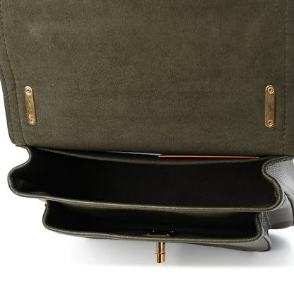 Louis Vuitton Grained Calfskin Lockme Chain Bag PM Kaki 4 of 4