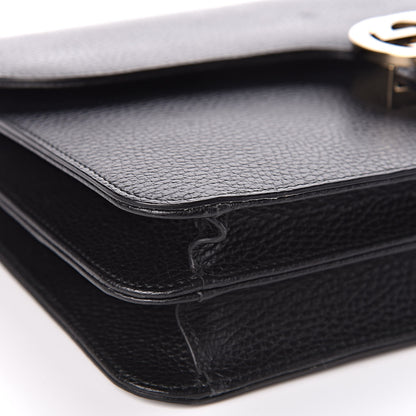 Gucci Dollar Calfskin Interlocking G Shoulder Bag Black 5 of 11