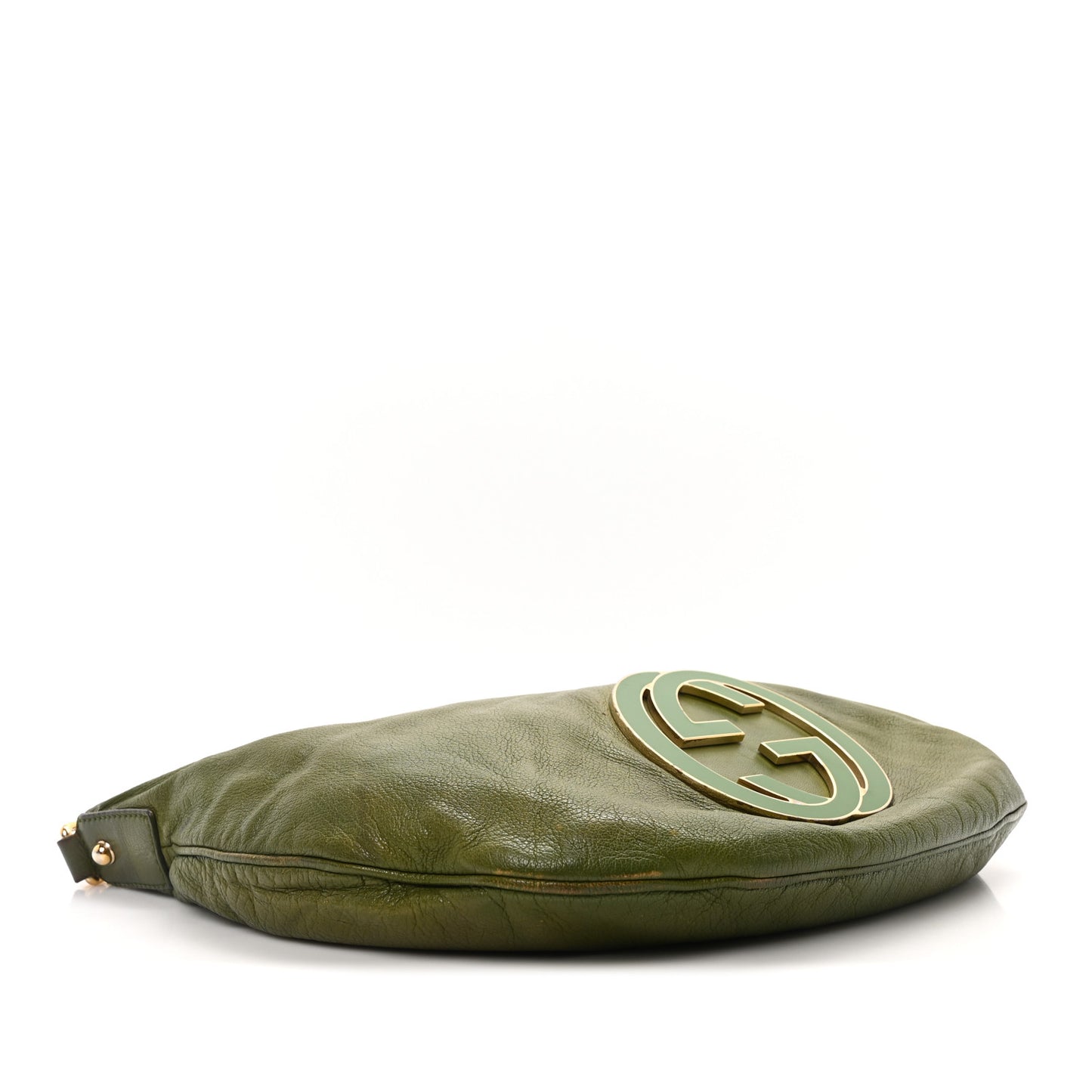 Calfskin Enamel Blondie Hobo Green