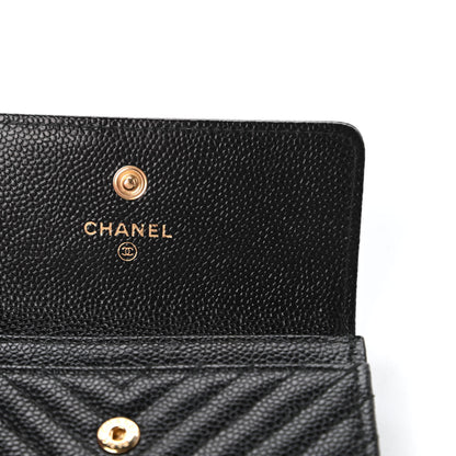 Chanel Caviar Quilted Boy Flap Card Holder Black 8 of 12