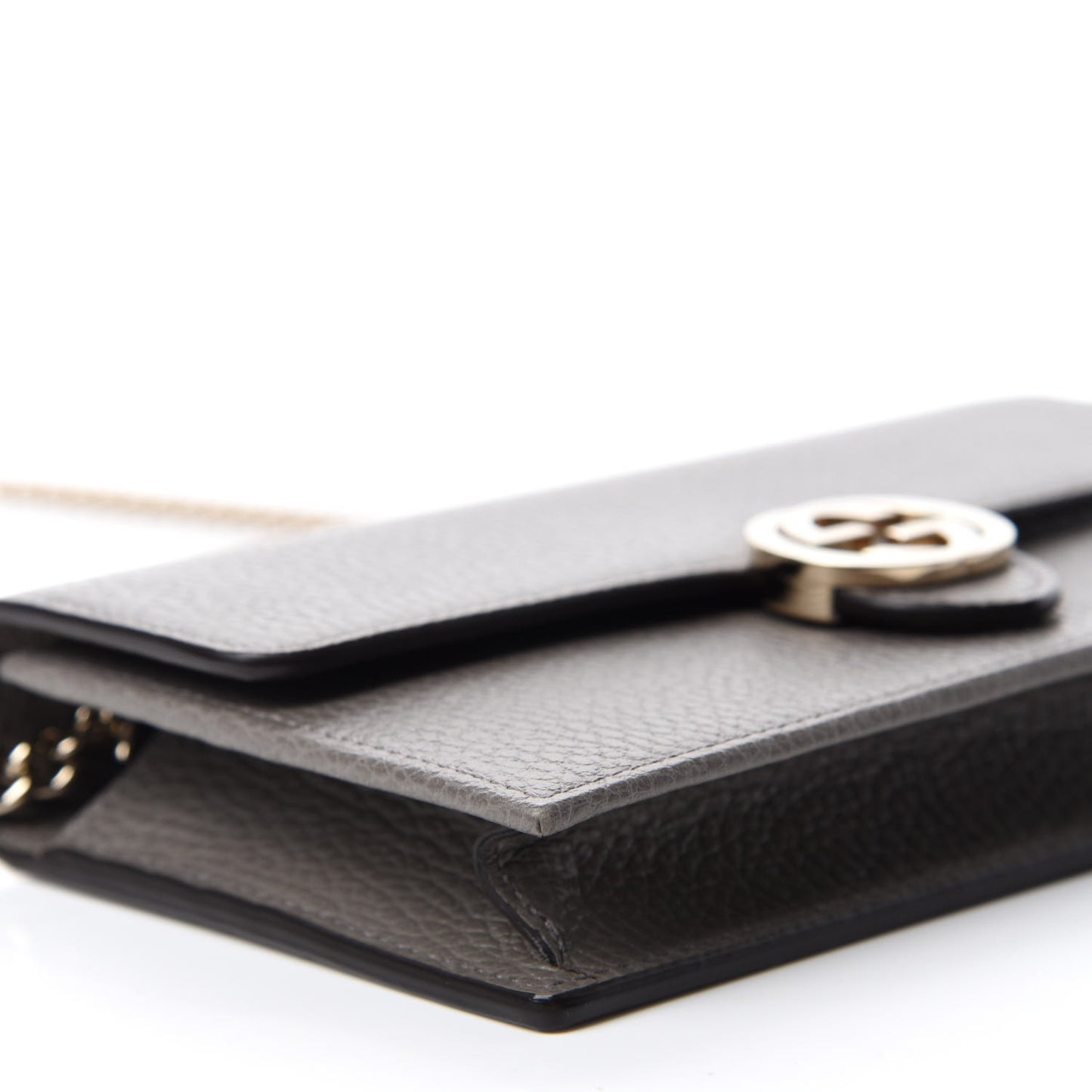 Dollar Calfskin Interlocking G Chain Wallet Loess