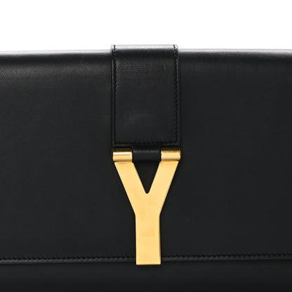 Saint Laurent SAINT LAURENT Calfskin Classic Y Ligne Clutch Black 8 of 11