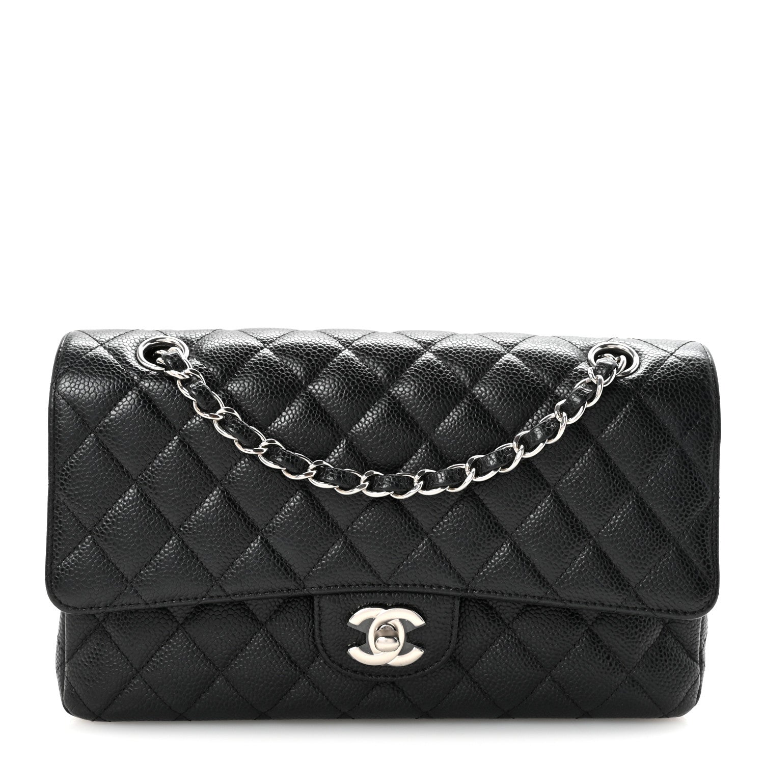 Chanel Caviar Quilted Medium Double Flap Black 1 of 11