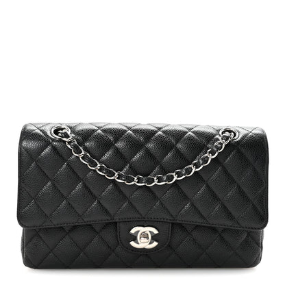 Chanel Caviar Quilted Medium Double Flap Black 1 of 11