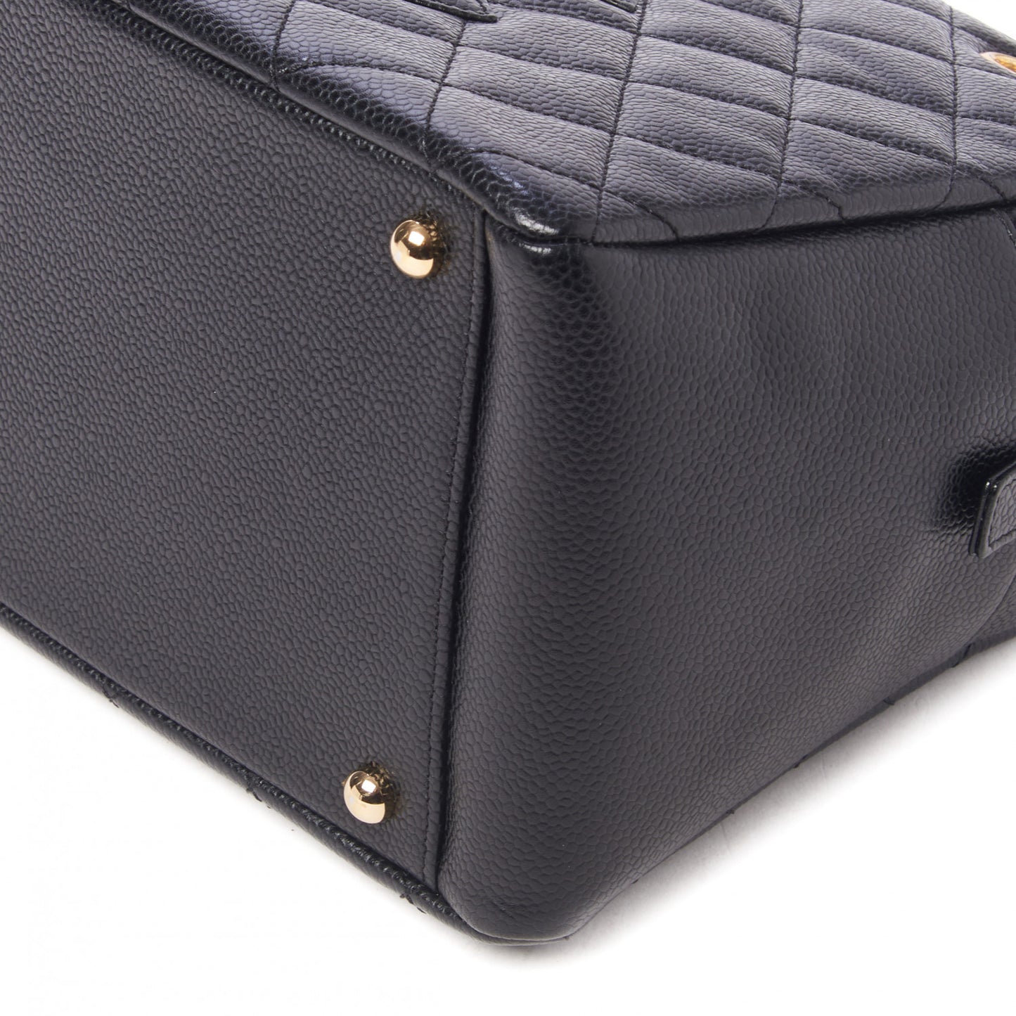 Caviar Quilted Petit Timeless Tote PTT Black