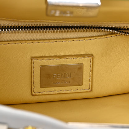 Fendi Nappa Crystal Mini Peekaboo Iconic Satchel Light Blue 6 of 11