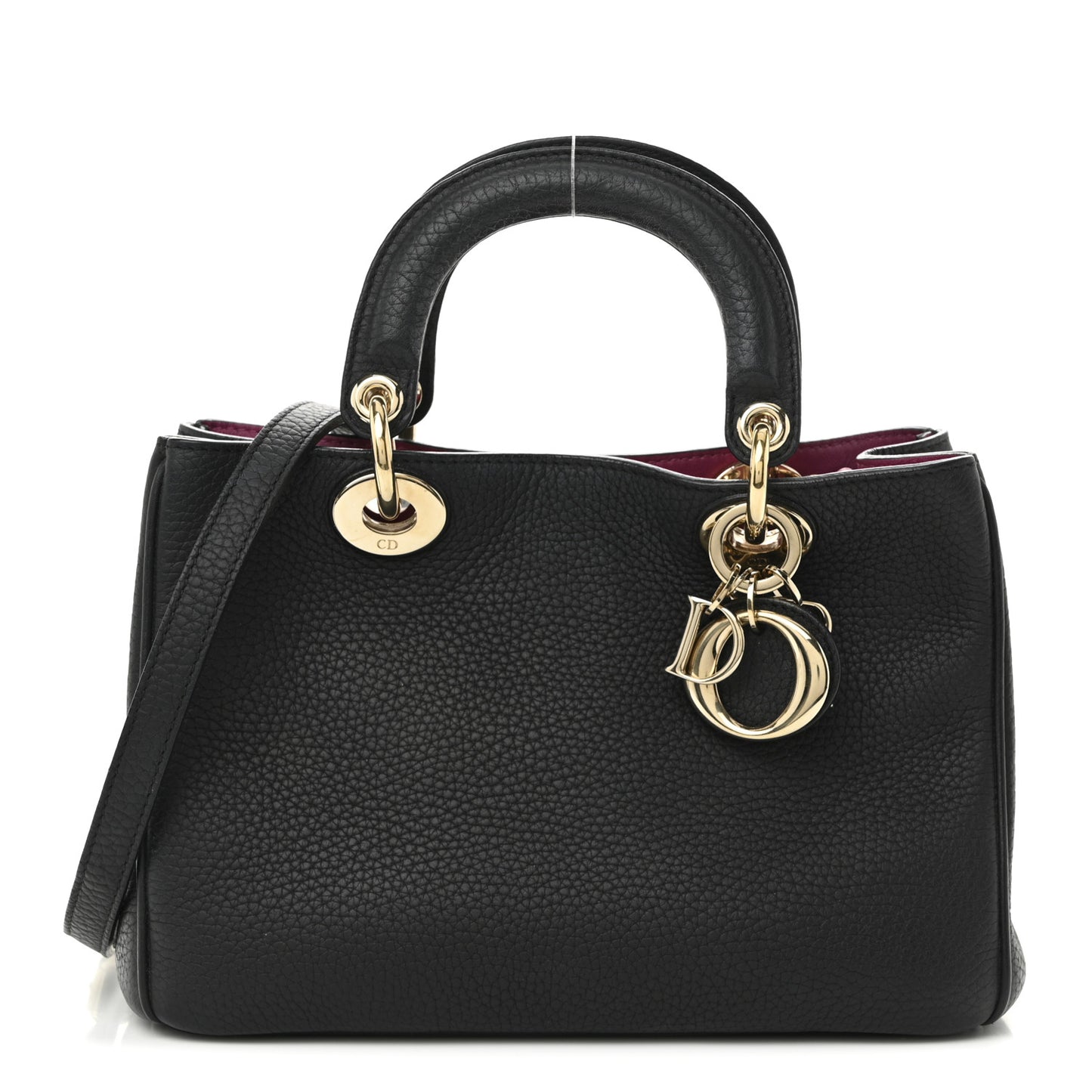Bullcalf Small Diorissimo Tote Black Rose Indien