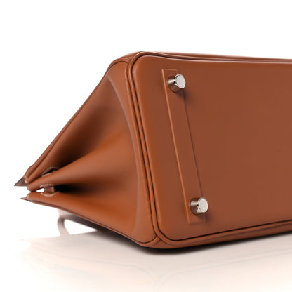 Hermes Swift Birkin Shadow 25 Gold 7 of 29