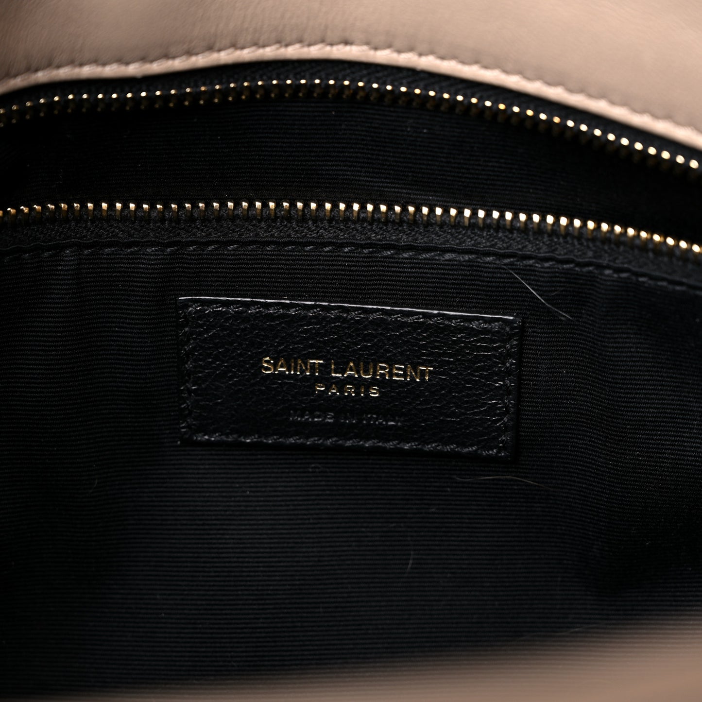 Lambskin Quilted Medium Loulou Puffer Monogram Chain Satchel Dark Beige