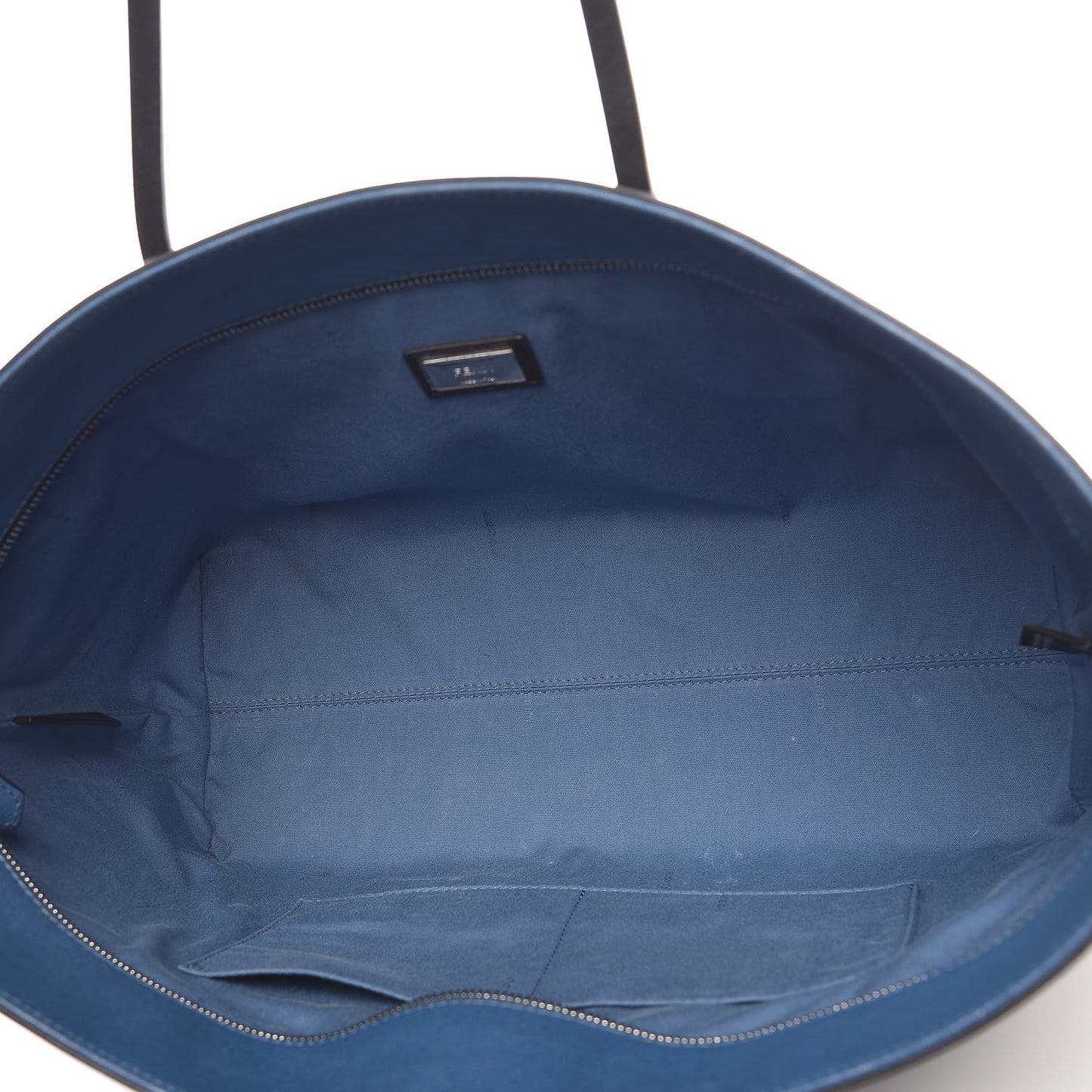 Vitello Elite Cuoio Monster Buggies Medium Roll Tote Black Multicolor Blue Cobalto