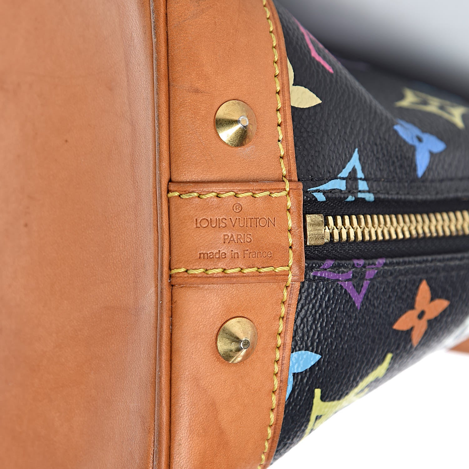 Louis Vuitton Monogram Multicolor Alma Black 6 of 22